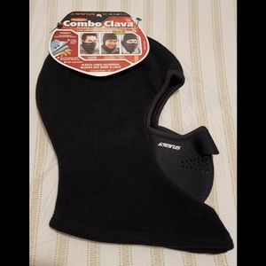 Mens womens combo clava Seirus fleece face mask hat 3-N-1 hood large XL New cold